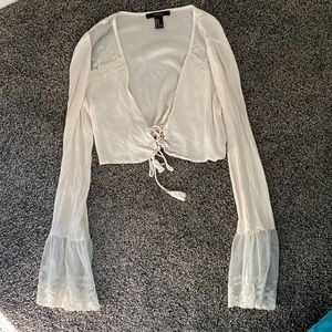 Long sleeve crop top